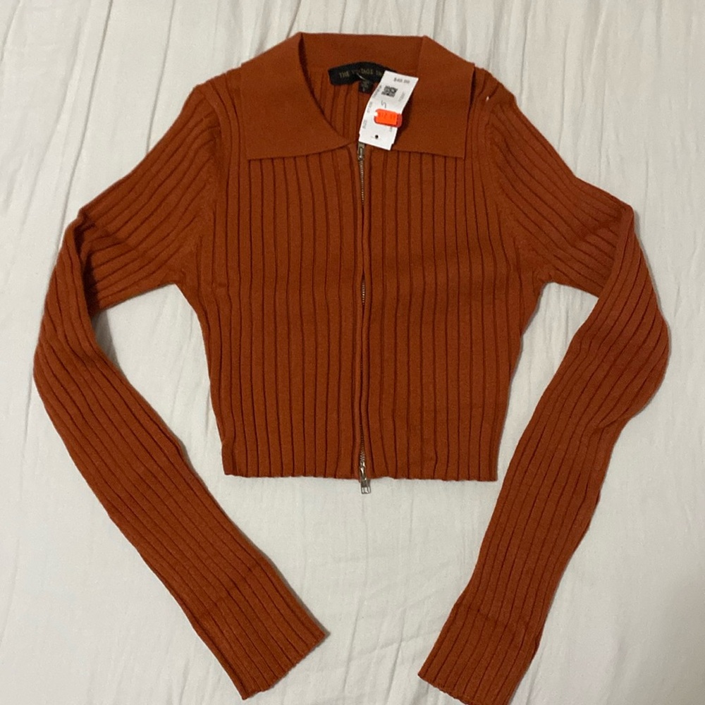 Mahogany Cropped Sweater